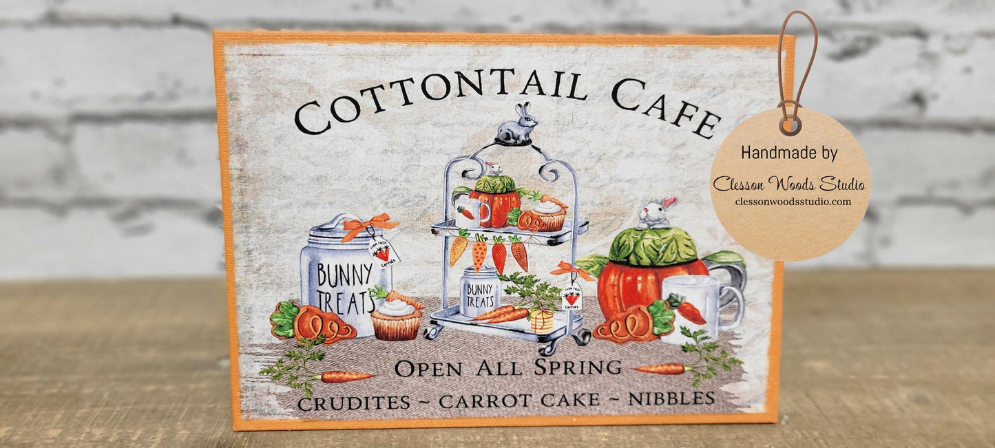 Cottontail Cafe Carrots 7" x 5" Interchangeable Canvas Insert