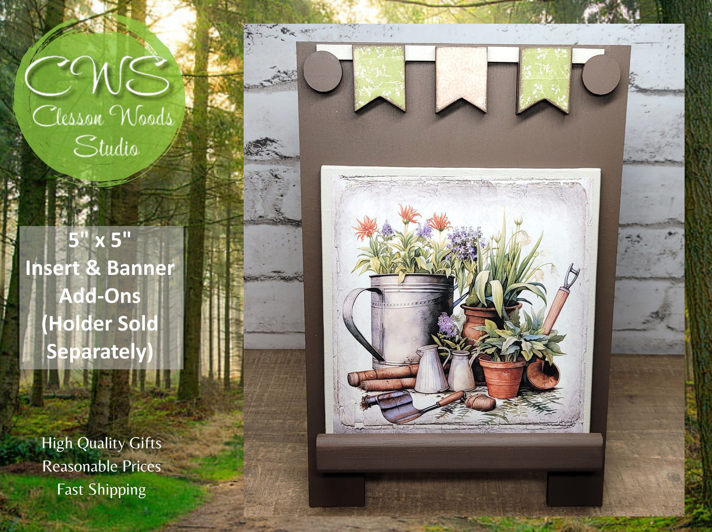 Garden Tools Spring Insert and Banner Set