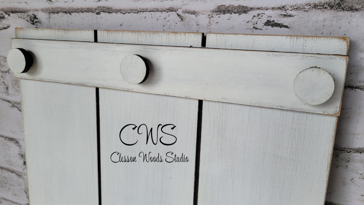 White Pallet Sign For Inserts (Inserts Sold Separately)