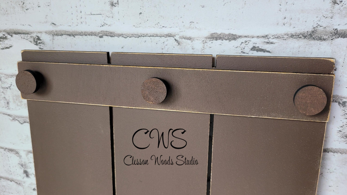 Brown Pallet Sign For Inserts (Inserts Sold Separately)