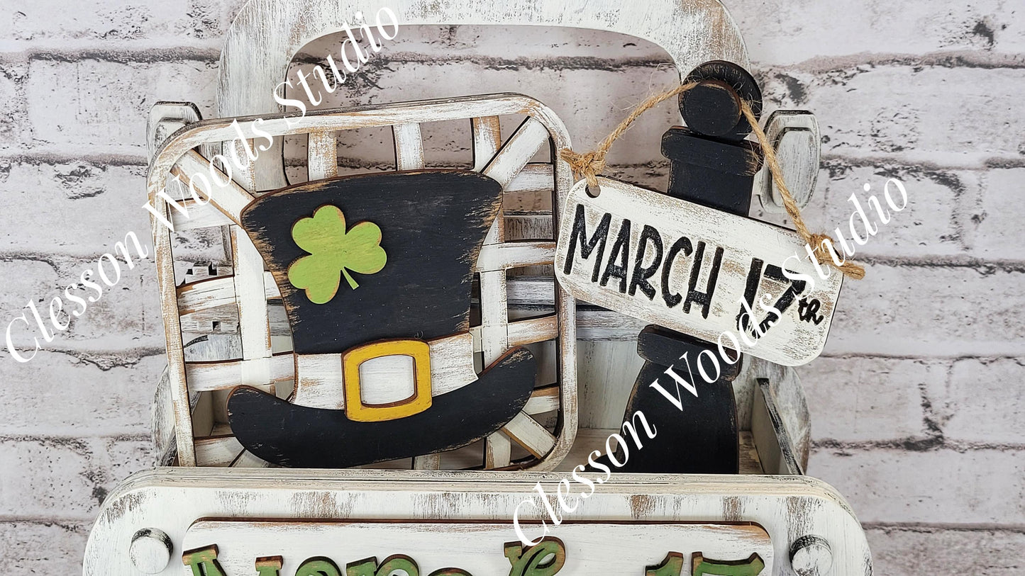 Add On Only - St. Patrick's Day Hat 5 Piece Box Truck Set