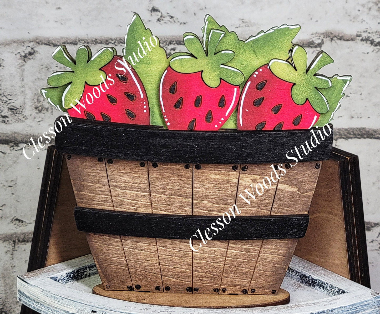 Strawberries Tiny Basket Insert