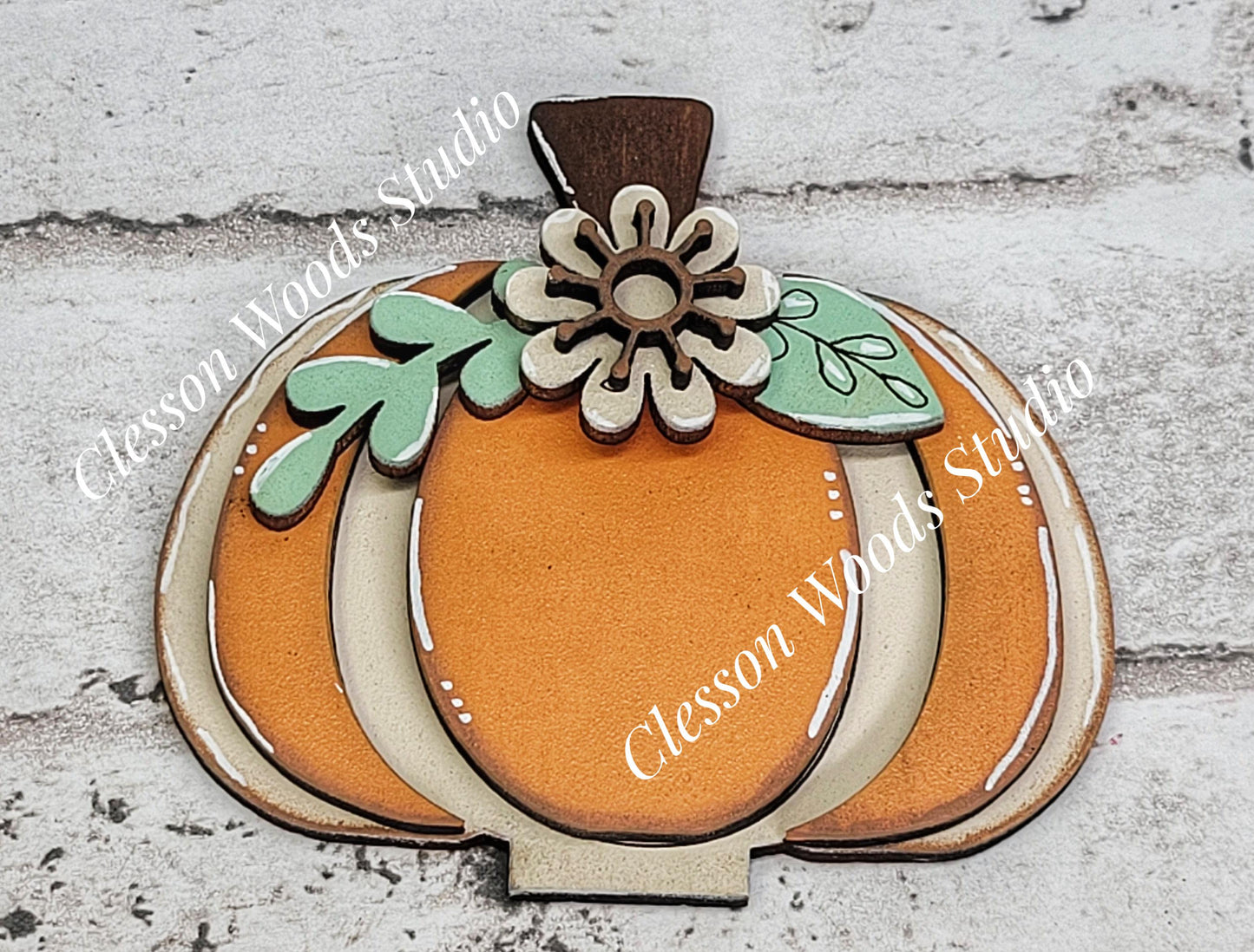 Tiny Fence Basket Set - Pumpkin & Flower Rustic White/Apple Basket