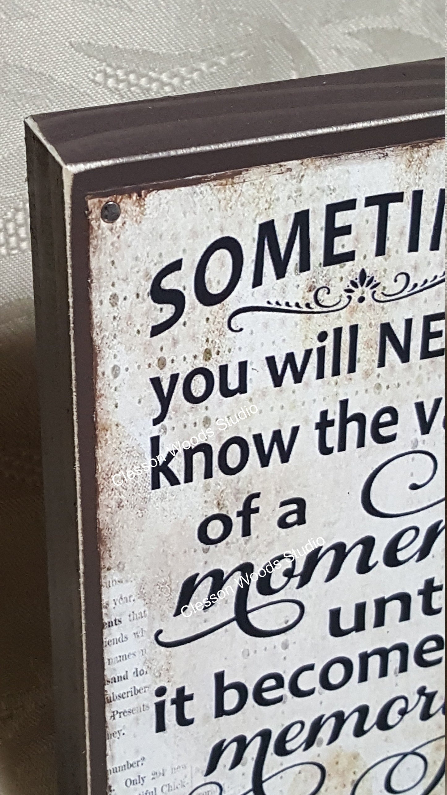 Moment Becomes A Memory Quote Block