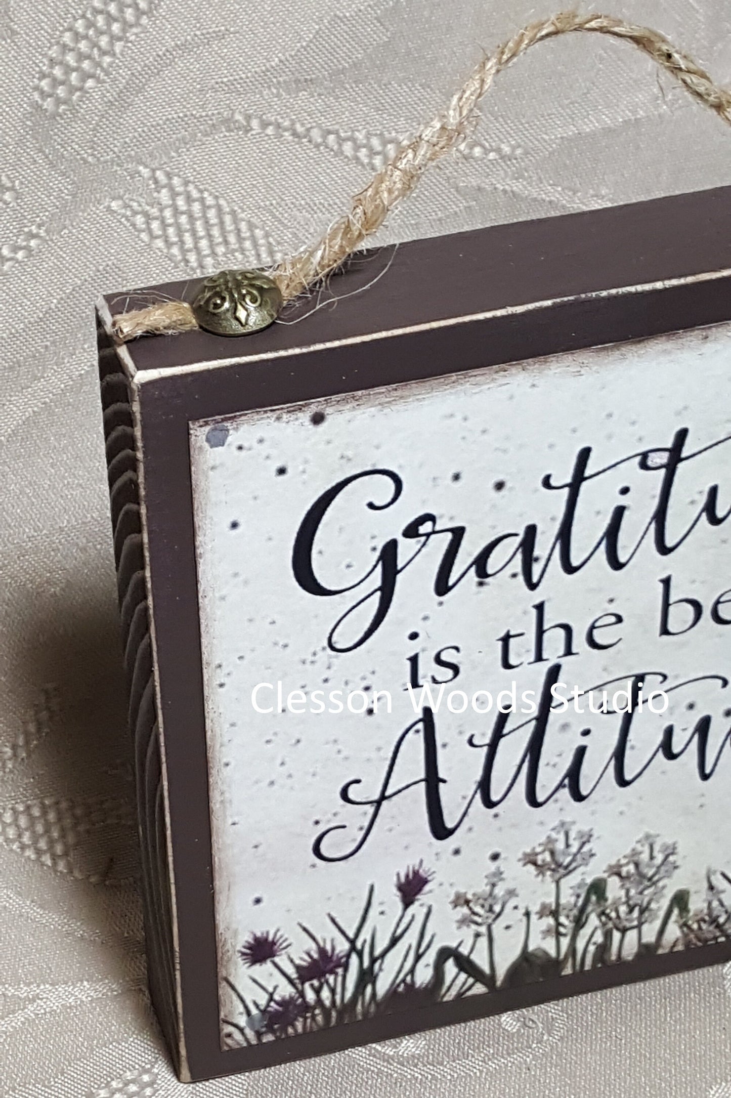 Gratitude is the best Attitude Quote Block