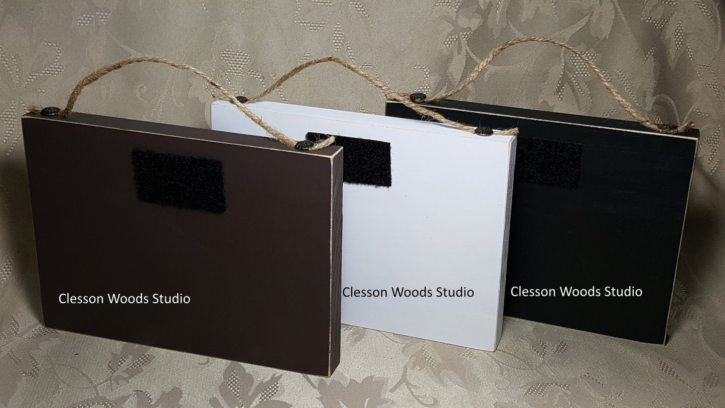 Easter Bunny Tail Farms (Lt Blue Border) 7"x5" Canvas