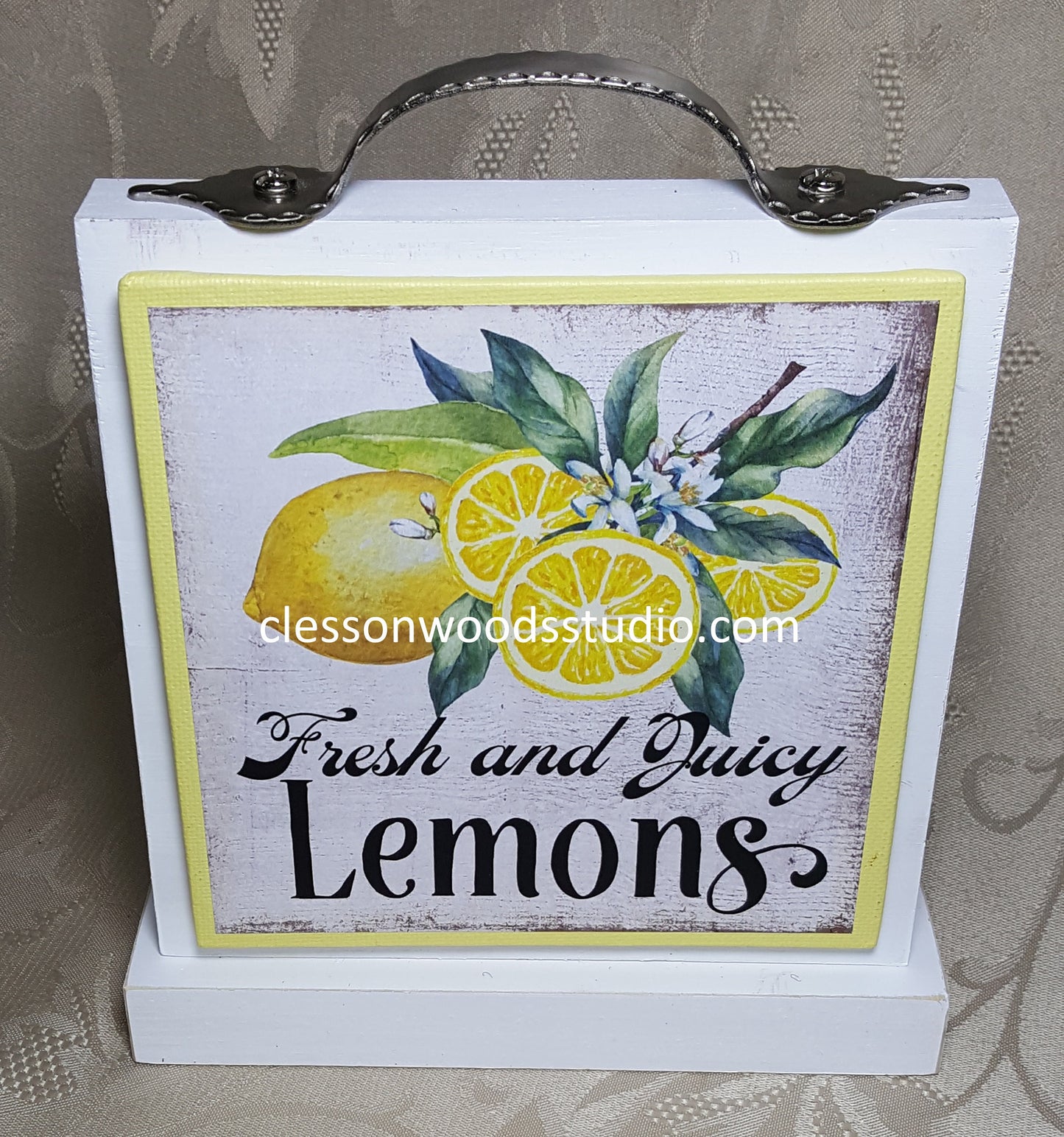 Fresh and Juicy Yellow 5x5 Canvas Panel