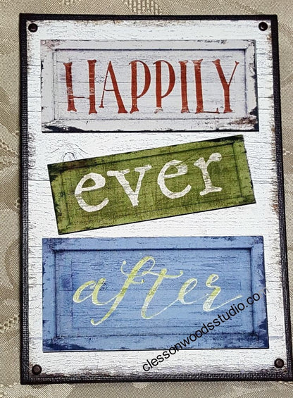 Happily Ever After 5"x7" Canvas Insert