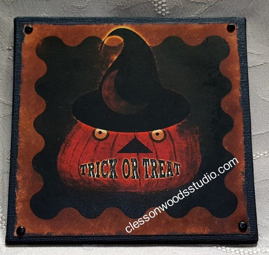 Trick or Treat 5"x5" Canvas Insert