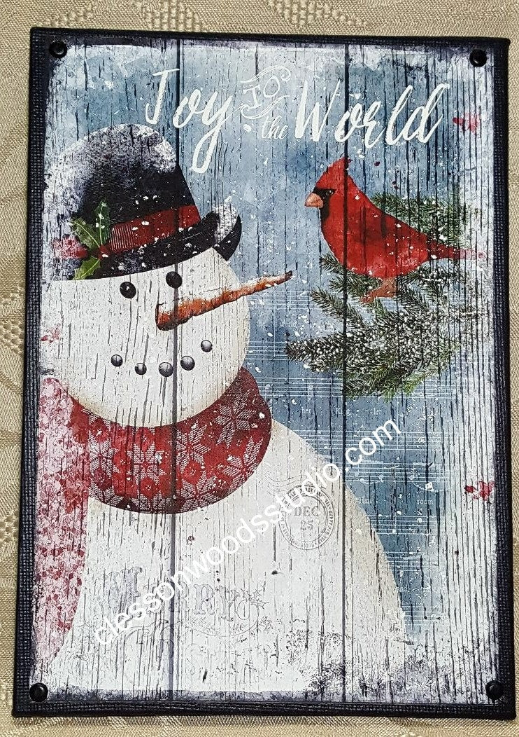 Joy To The World 5"x7" Canvas Insert