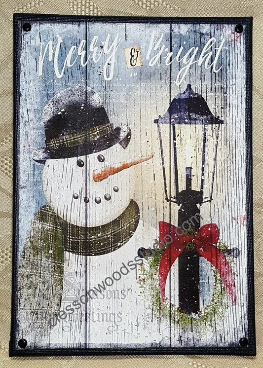 Merry and Bright 5"x7" Canvas Insert