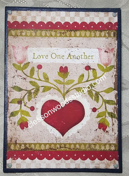 Love One Another 5"x7" Canvas Insert