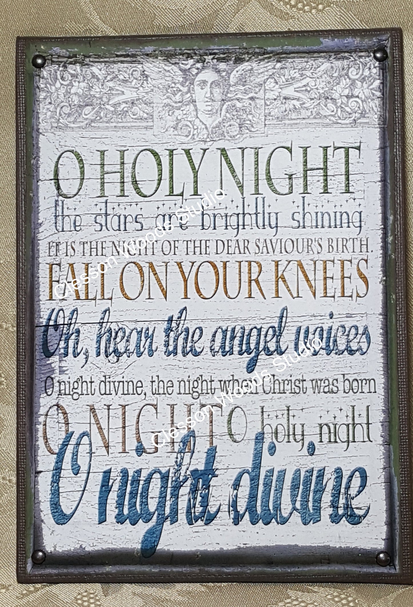 O Holy Night 5"x7" Canvas Insert