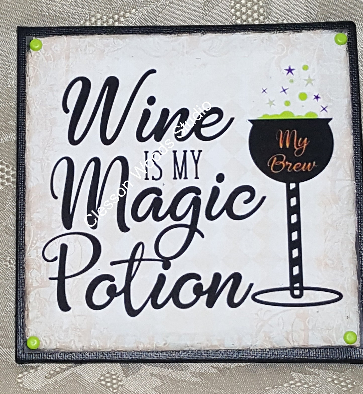 Wine Is My Magic Potion 5"x 5" Canvas