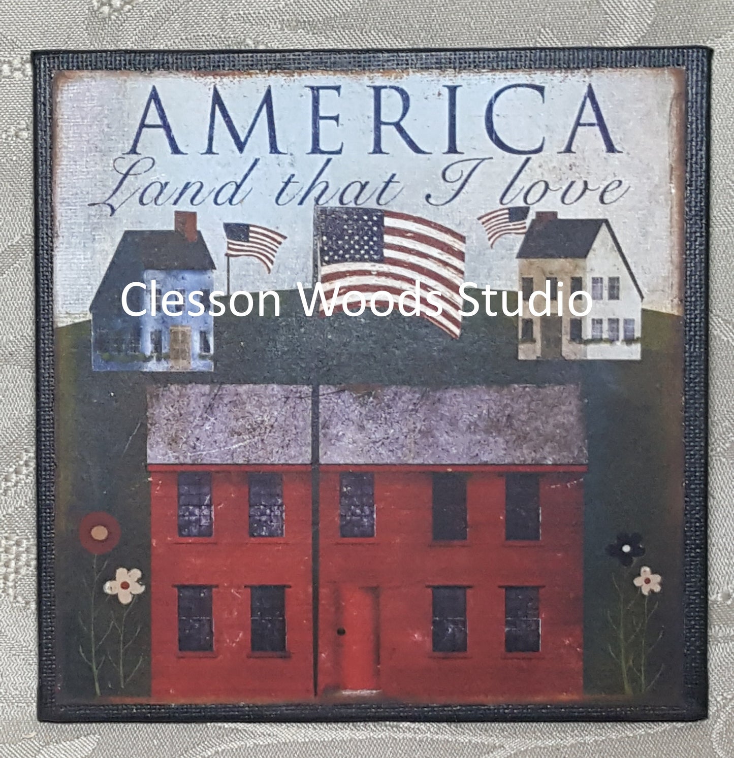 America Land That I Love 5"x5" Canvas Insert