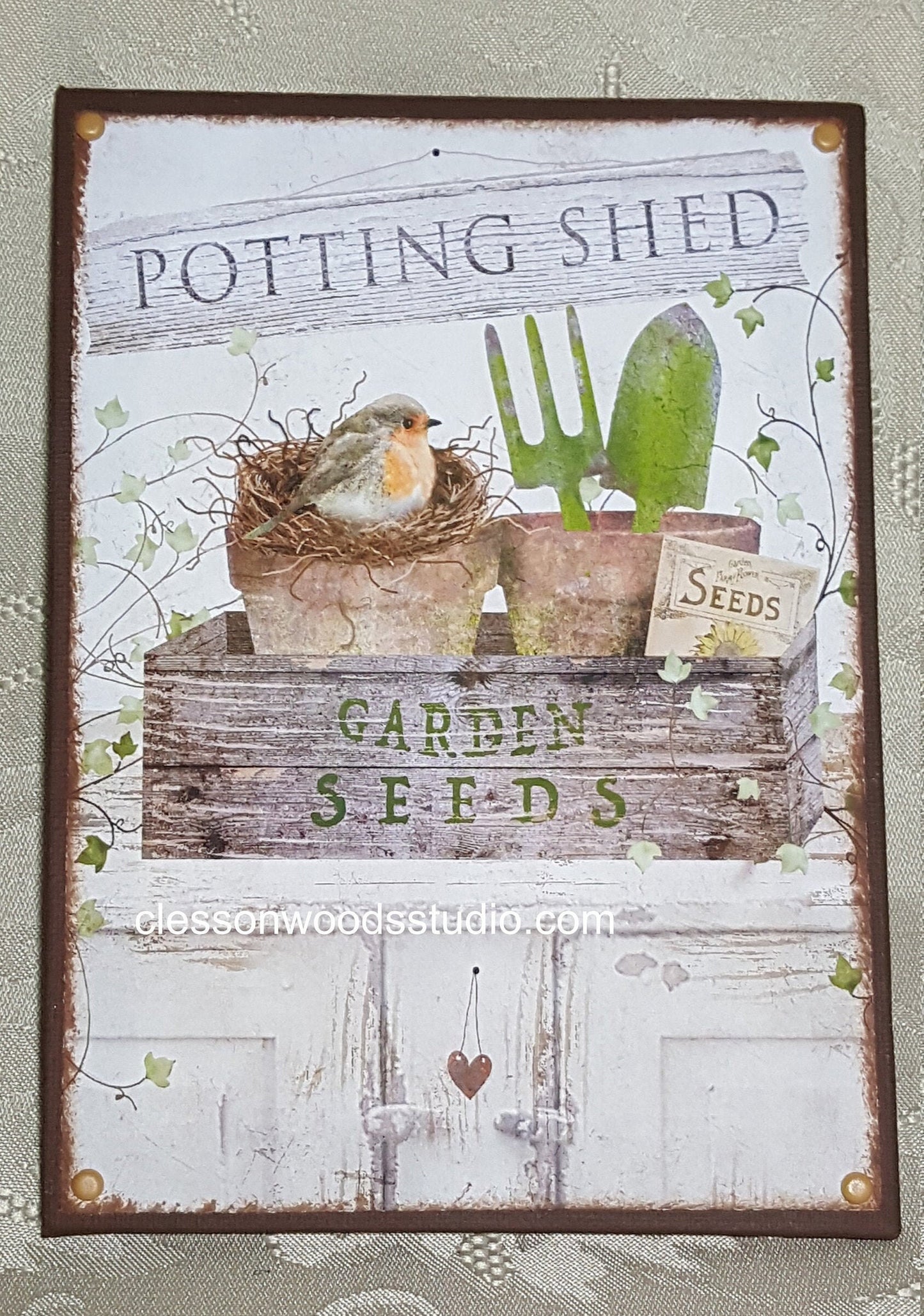 Potting Shed 5"x7" Canvas Insert