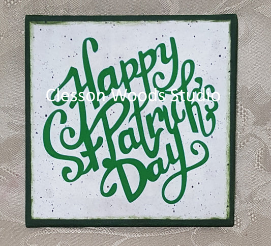 Happy St. Patrick's Day 5"x5" Interchangeable Canvas