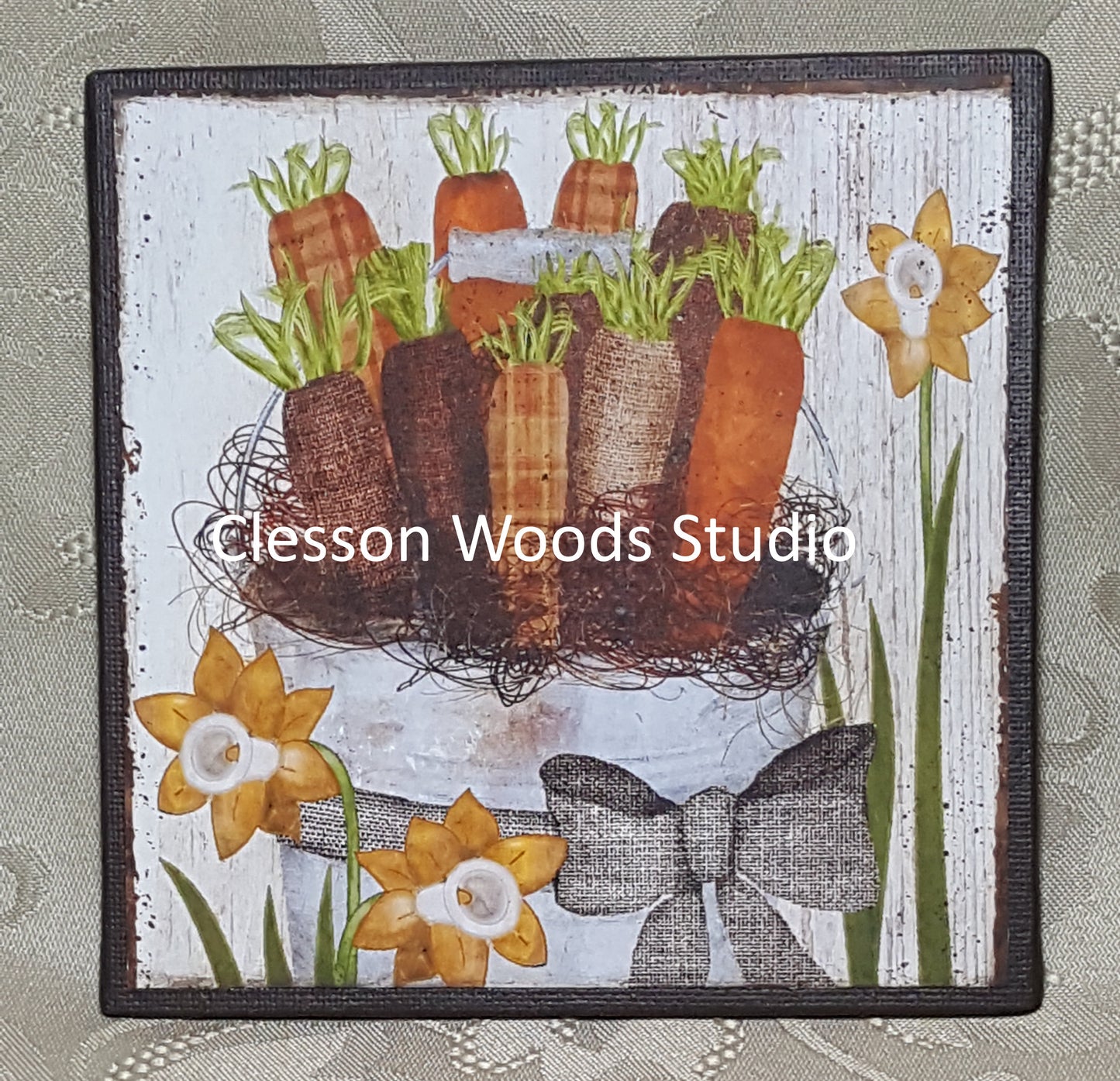 Bucket of Carrots 5"x5" Interchangeable Canvas