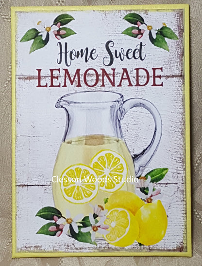 Home Sweet Lemonade 5"x7" Canvas Insert