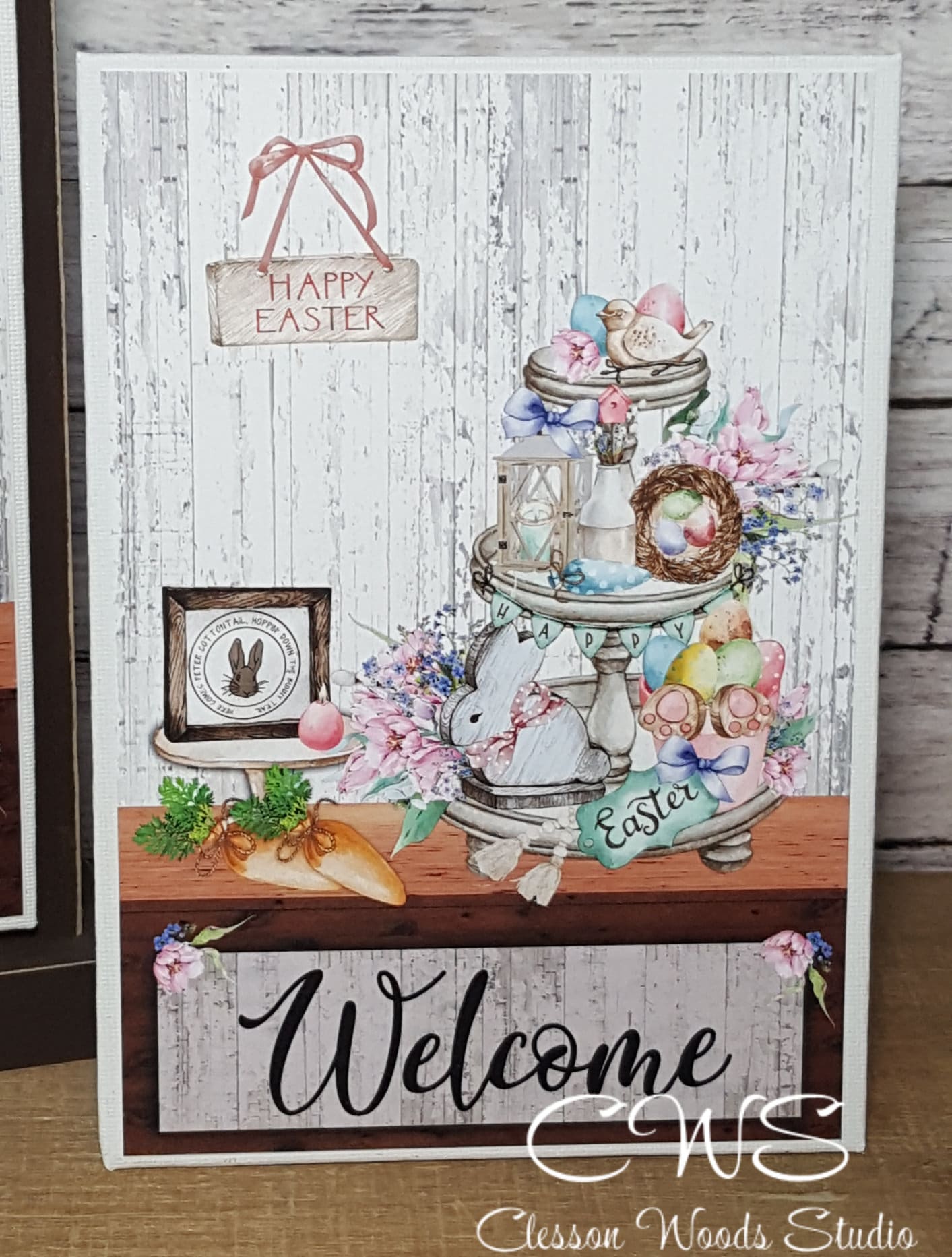 Easter Tiered Tray Grouping 5"x7" Canvas Insert