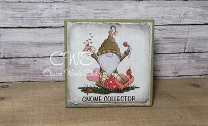 Gnome Collector Valentine's Day (Green) 5"x5" Interchangeable Canvas