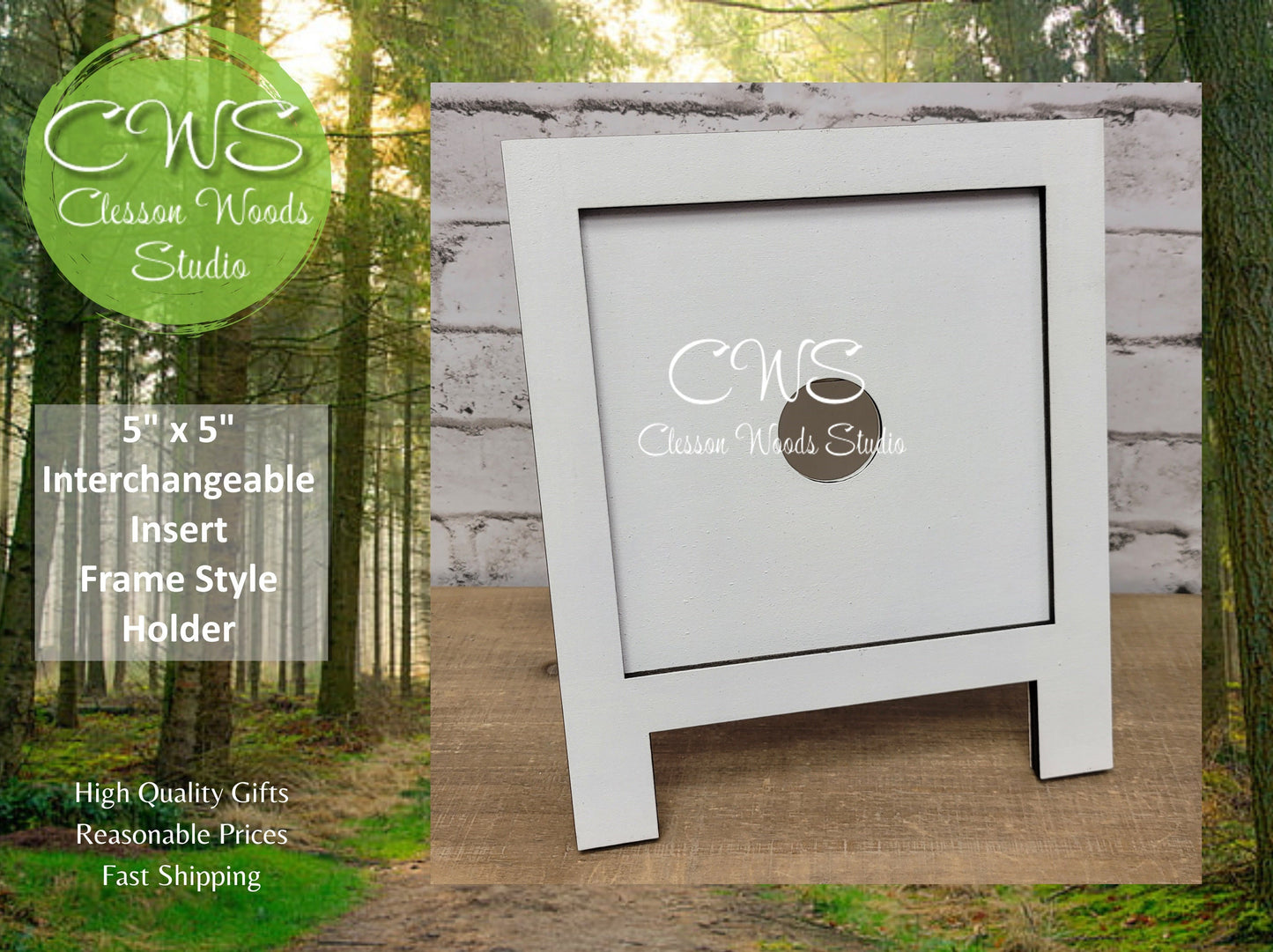 5”x5” Interchangeable Insert Frame Style