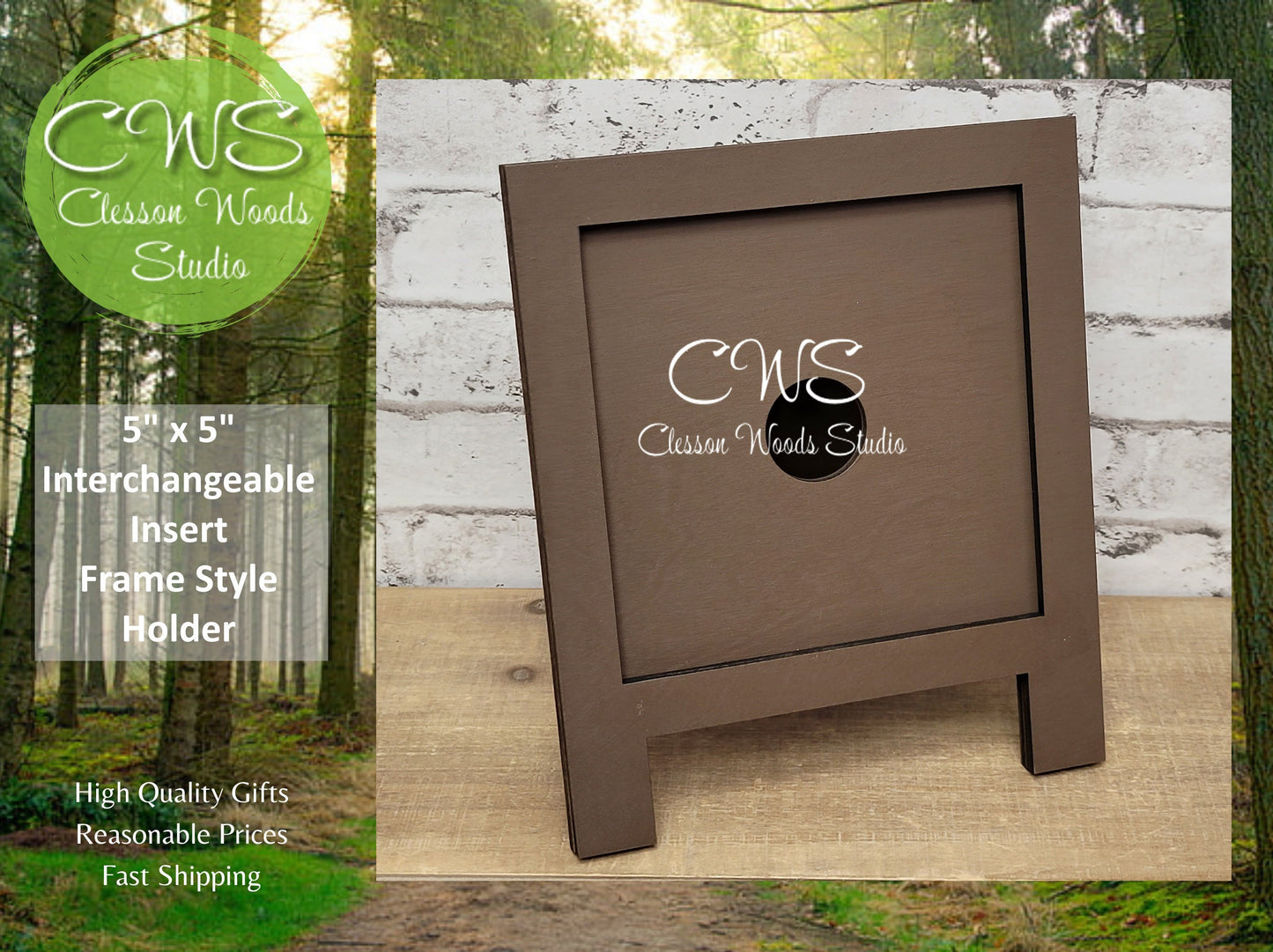 5”x5” Interchangeable Insert Frame Style