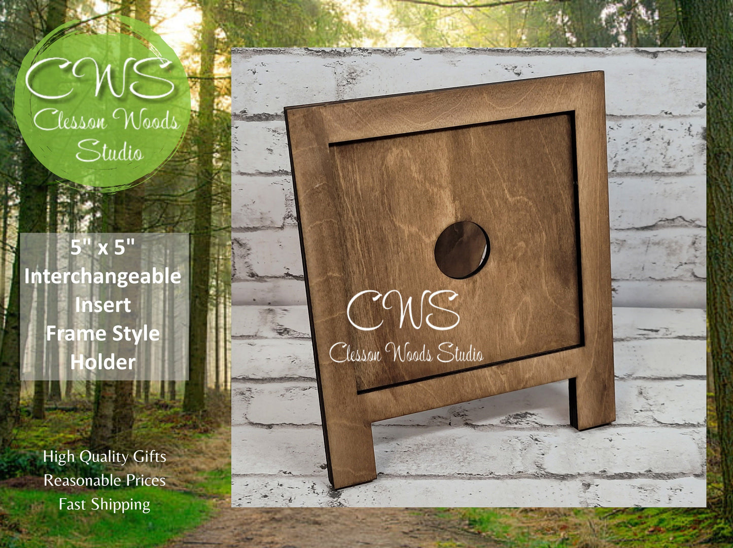 5”x5” Interchangeable Insert Frame Style