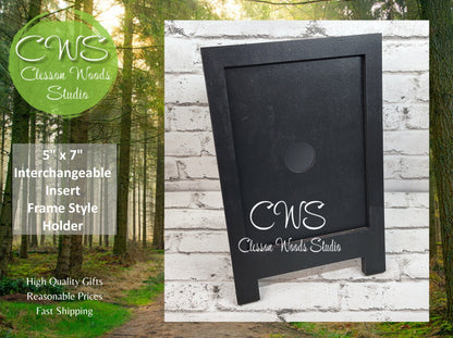 5”x7” Interchangeable Insert Frame Style Holder