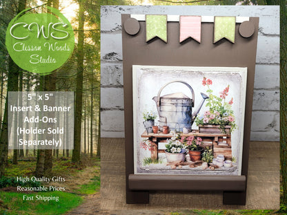 Garden Bench Spring Insert and Banner Set