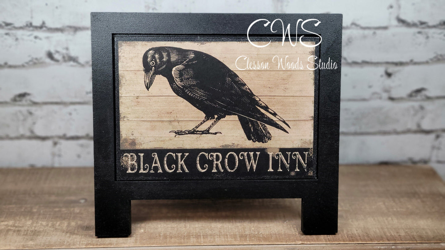 Black Crow Inn 7"x5" Canvas Insert