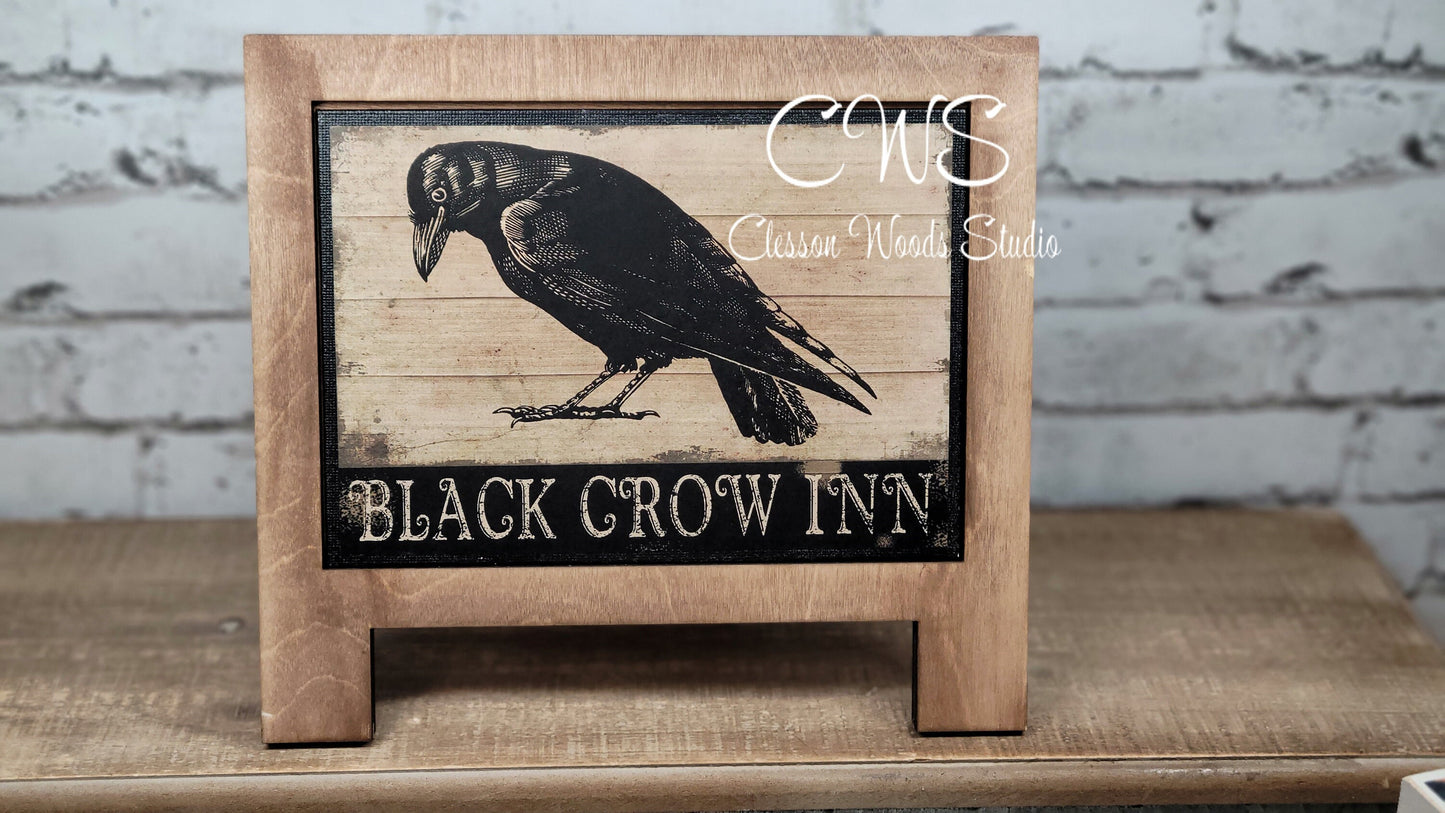 Black Crow Inn 7"x5" Canvas Insert