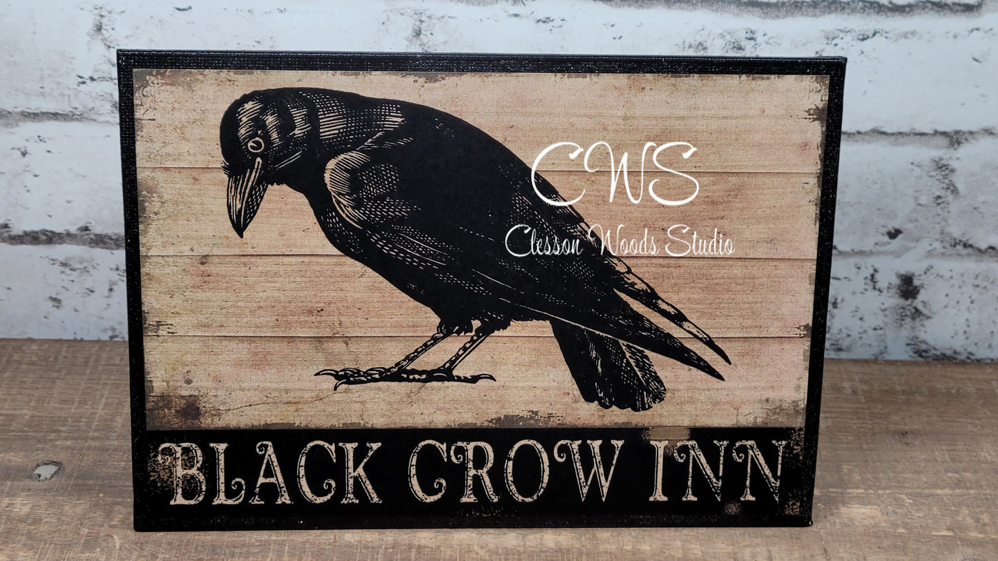 Black Crow Inn 7"x5" Canvas Insert