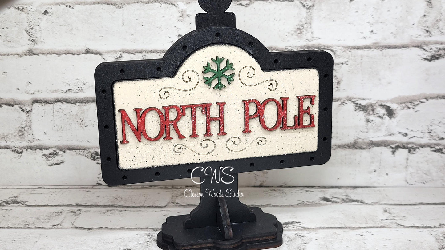 Mini Sign Post & Street Sign Frames Black