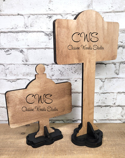 Mini Sign Post & Street Sign Frames Black