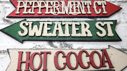 Hot Cocoa Weather Add-On for Mini Post & Street Sign Frames (Sold Separately)