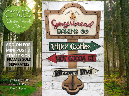 Hot Cocoa Weather Add-On for Mini Post & Street Sign Frames