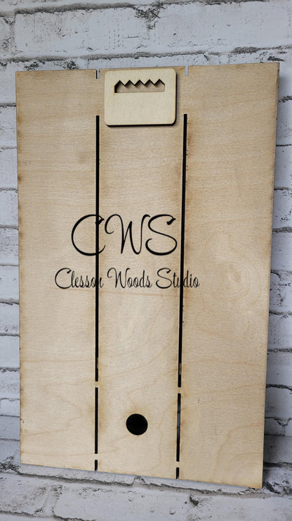 Stained Pallet Sign For Inserts (Inserts Sold Separately)