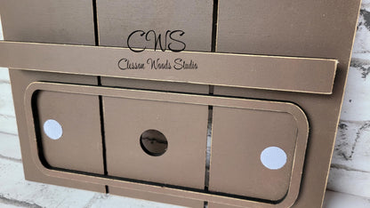 Brown Pallet Sign For Inserts (Inserts Sold Separately)