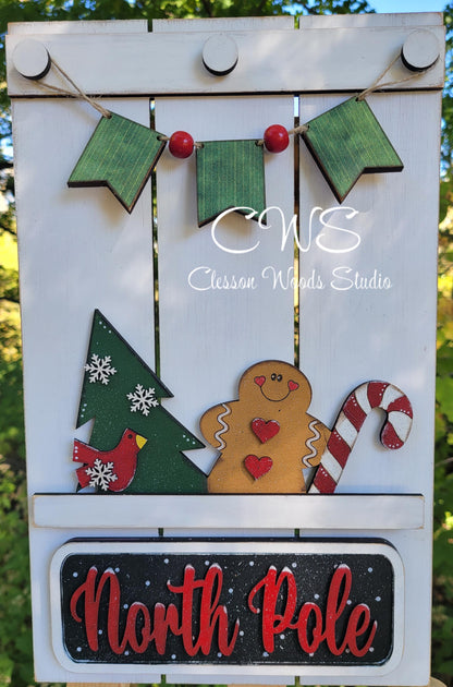 Banner Add-On For North Pole Gingerbread Insert Set and Other Insert Sets