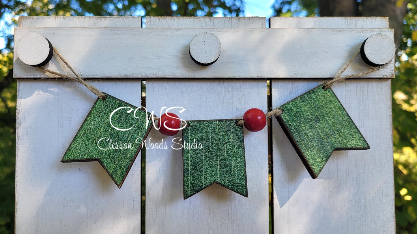 Banner Add-On For North Pole Gingerbread Insert Set and Other Insert Sets