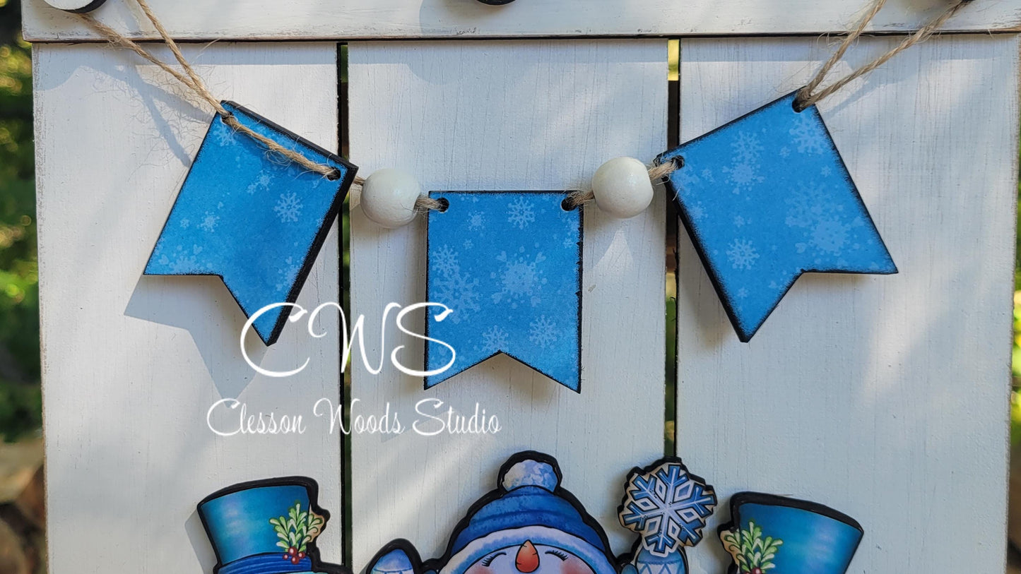 Banner Add-On For Penguins Let It Snow Insert Set and Other Insert Sets