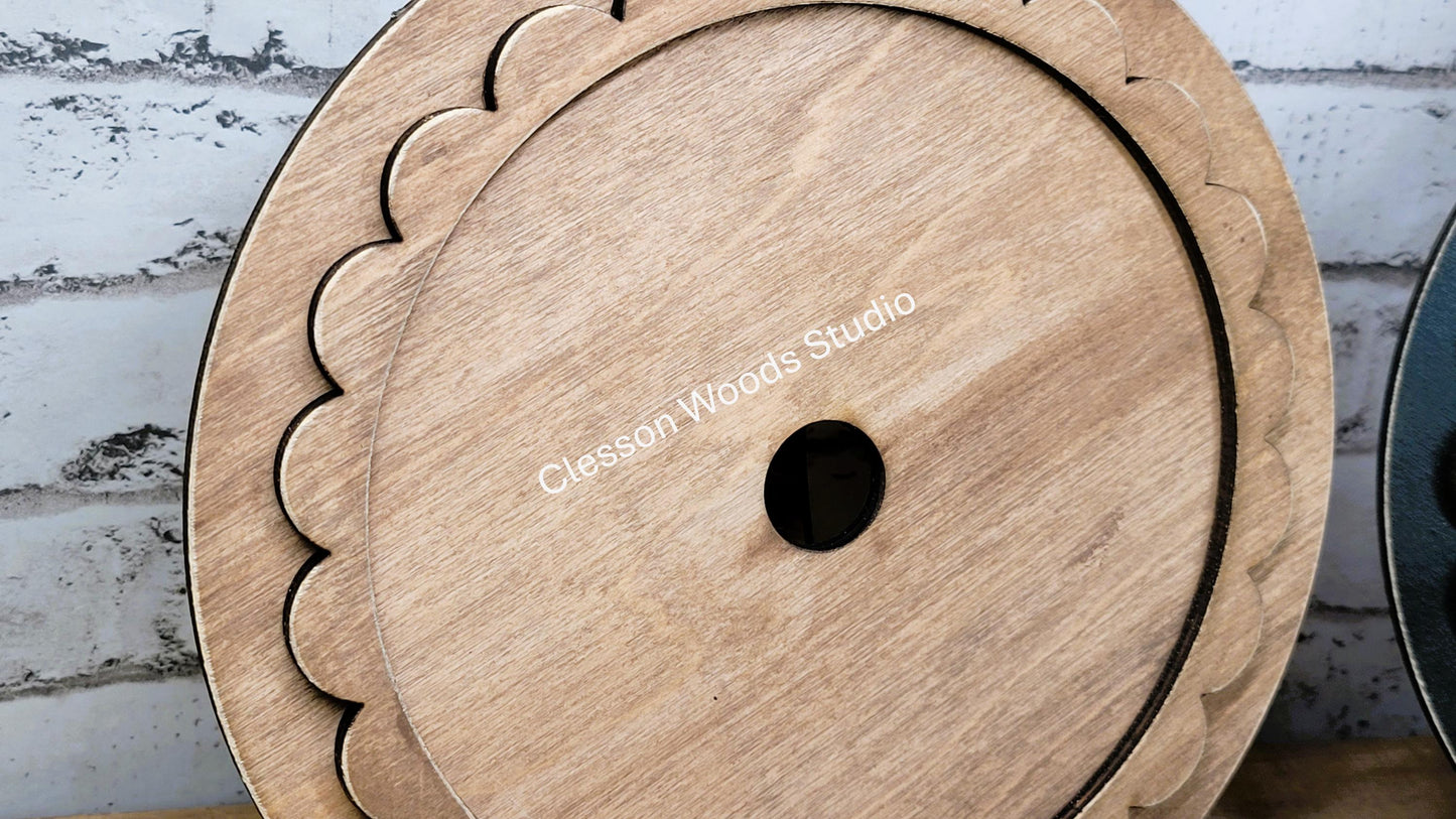 Stained or Black Frame for 6" Round Inserts