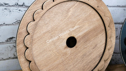 Stained or Black Frame for 6" Round Inserts