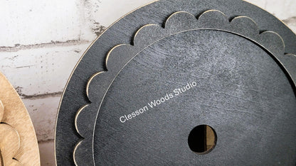 Stained or Black Frame for 6" Round Inserts