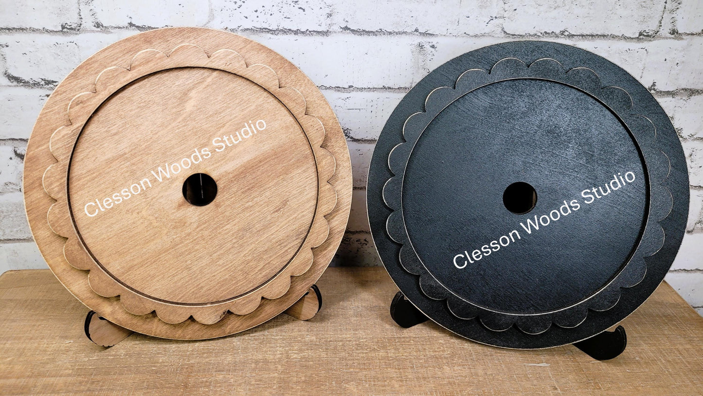 Stained or Black Frame for 6" Round Inserts