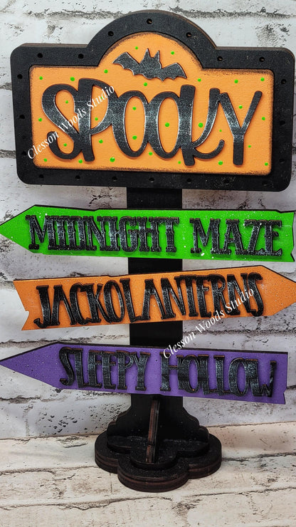 Halloween Collection 1 Add-On for Mini Post & Street Sign Frames (Sold Separately)