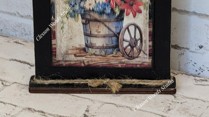 America The Framed Art, Rustic Patriotic Decor