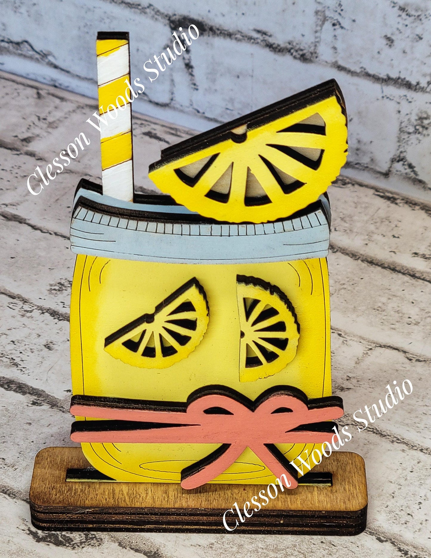 Finished Painted Lemon Shelf Sitters