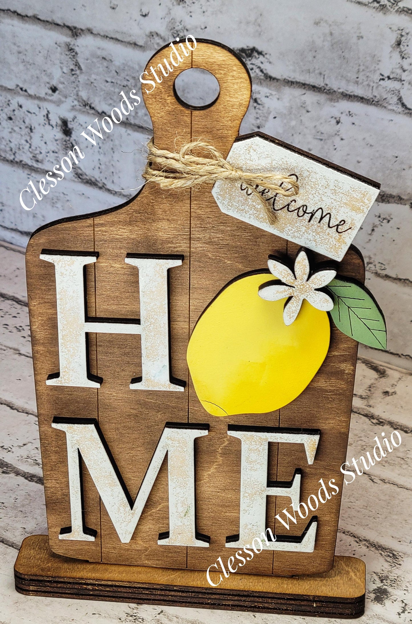 Finished Painted Lemon Shelf Sitters